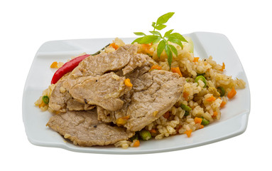 Fried rice with pork