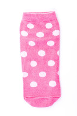 Pink polka sock