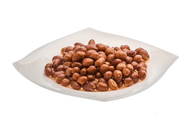 Fried peanuts heap