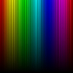 Rainbow aurora spectral gradient