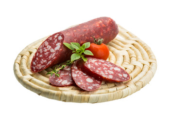 Salami sausages