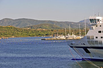Tragnetti nel porto di Olbia, Sardegna