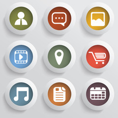 Various applications icon set