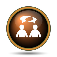 Comments icon - men with bubbles