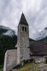 Fototapeta na wymiar Little mountain church