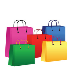 Colorful shopping bags