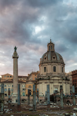 Fototapeta na wymiar Trajanssäule in Rom