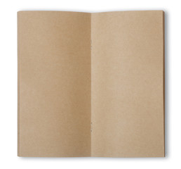 Blank brown notepad