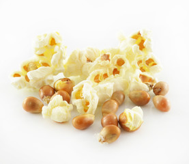 Pop Corn isolated on white background