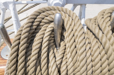 rigging on a ship