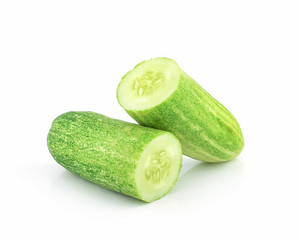 Cucumber on white background