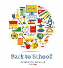 Back to school vector illustration