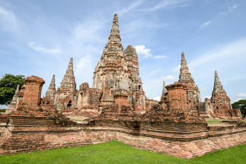 Fototapeta premium old pagoda on blue sky background