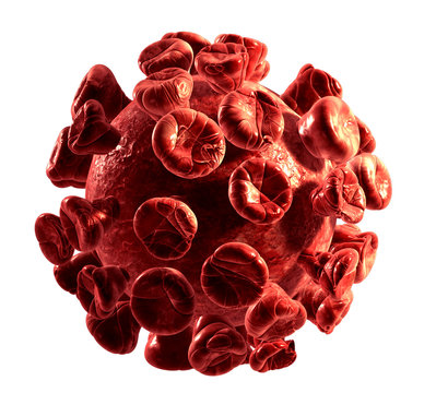 Detailed 3d illustration of  Virus isolated on white background