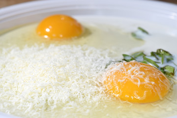 eggs and parmesan