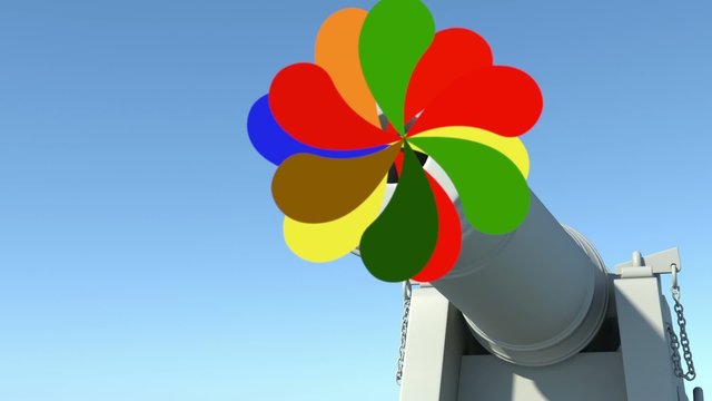 Cannone spara fiori 3