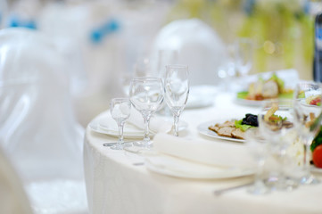 Table set for an event