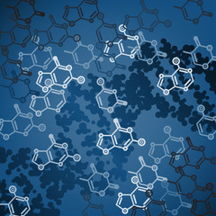 chemical abstract background