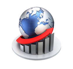 Business/Economy Concept. 3D illustration