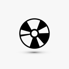 Vector black web icon on white background. Eps10