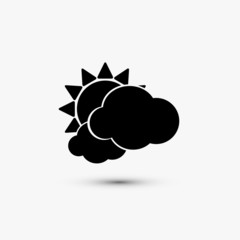 Vector black web icon on white background. Eps10