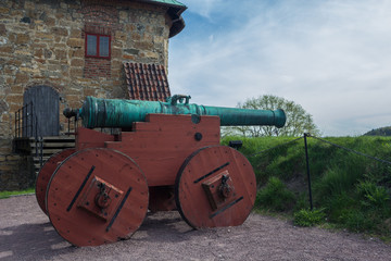 Kanone auf Festung