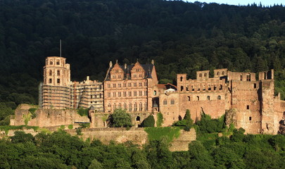 Fototapeta na wymiar Blick auf das Heidelberger Schloss