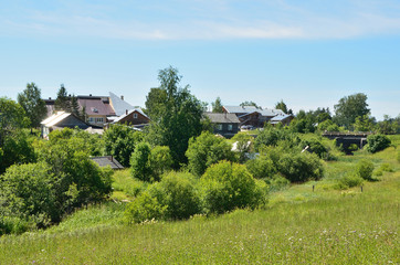 Fototapeta na wymiar Вологодская область, населенный пункт Ферапонтово