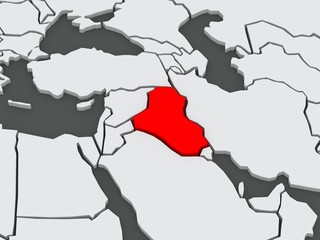 Map of worlds. Iraq.