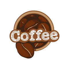 Coffe beans logo