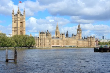Fototapeta na wymiar London, UK - Houses of Parliament