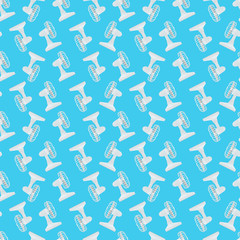 Seamless vector background with fans