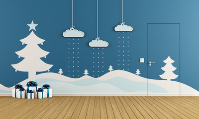 Playroom with christmas decoration © archideaphoto