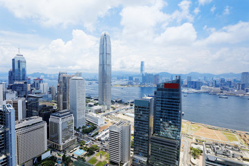 Modern Buildings in Hong Kong finance district