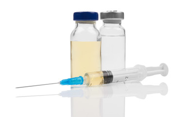 ampules and syringe
