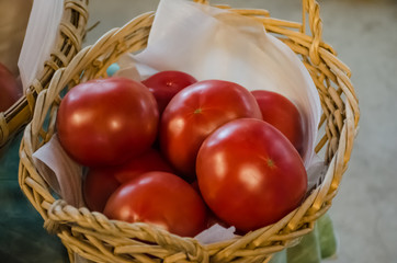 king tomatoes on basket