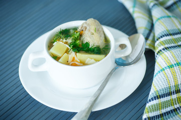 chicken soup with noodles