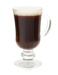 cup of coffee isolated on white