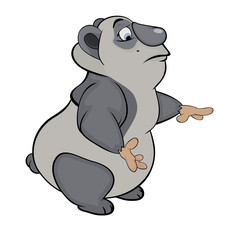 Bear. Panda. Cartoon