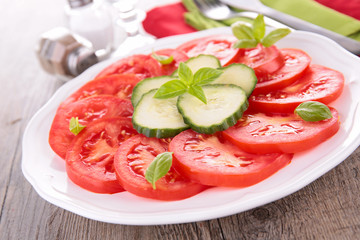 tomato and cucumber salad