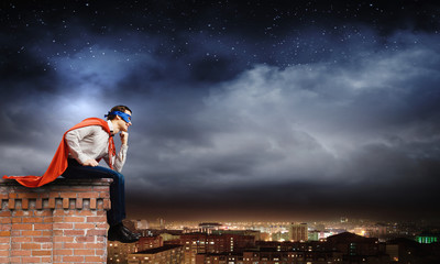 Thoughtful superman