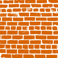Fototapeta premium Simple vector background of old brickwork design