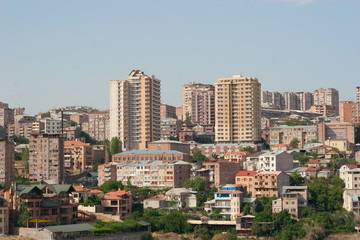 Fototapeta na wymiar View from Tsitsernakaberd hill , Yerevan, Armenia
