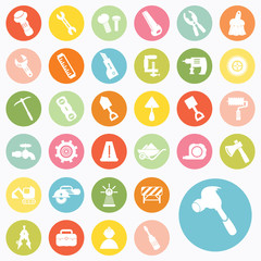 Set of construction icons design