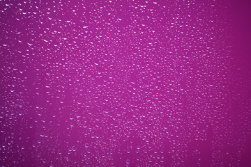 Violet water drops background texture