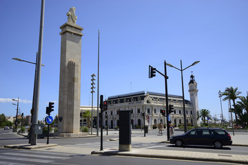 Building of the Port Authority of Valencia, Spain.