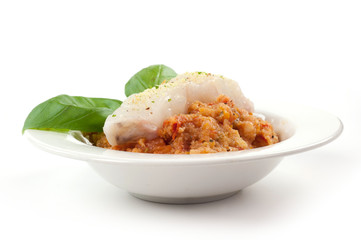 pappa al pomodoro co pesce fresco