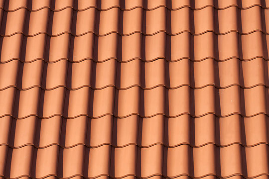 Orange roof tiles , pattern image.