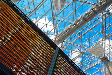 Fototapeta premium Airport flight information