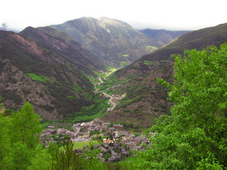 Little town in pyrenees
